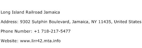Long Island Railroad Jamaica Address Contact Number