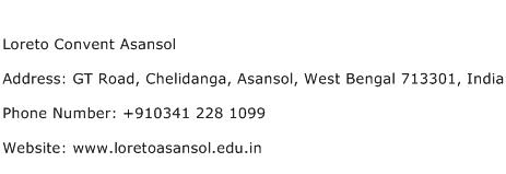 Loreto Convent Asansol Address Contact Number