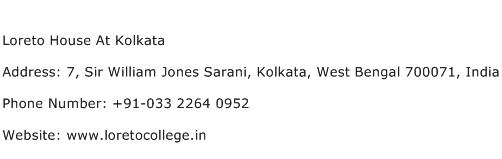 Loreto House At Kolkata Address Contact Number