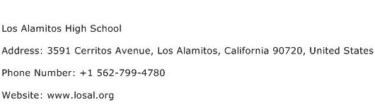Los Alamitos High School Address Contact Number
