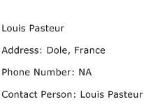 Louis Pasteur Address Contact Number