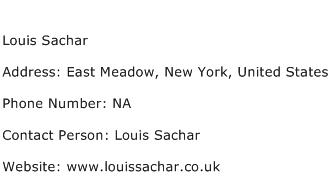Louis Sachar Address Contact Number