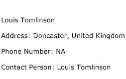 Louis Tomlinson Address Contact Number
