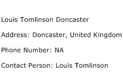 Louis Tomlinson Doncaster Address Contact Number