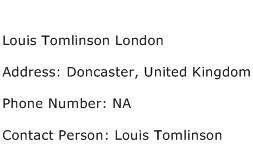 Louis Tomlinson London Address Contact Number