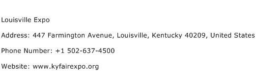 Louisville Expo Address Contact Number