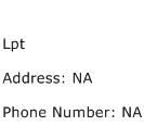 Lpt Address Contact Number