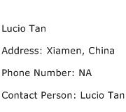 Lucio Tan Address Contact Number