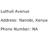 Luthuli Avenue Address Contact Number