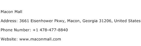Macon Mall Address Contact Number
