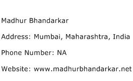 Madhur Bhandarkar Address Contact Number