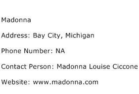 Madonna Address Contact Number