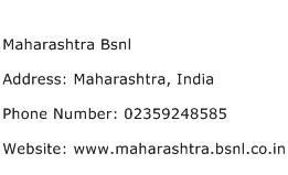 Maharashtra Bsnl Address Contact Number
