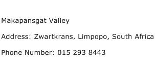 Makapansgat Valley Address Contact Number
