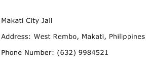 Makati City Jail Address Contact Number