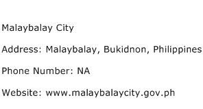 Malaybalay City Address Contact Number