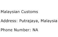 Malaysian Customs Address Contact Number