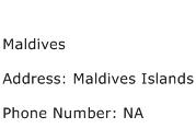 Maldives Address Contact Number