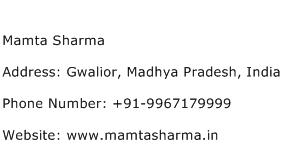 Mamta Sharma Address Contact Number