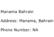 Manama Bahrain Address Contact Number