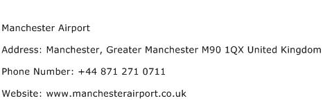 Manchester Airport Address Contact Number