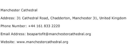 Manchester Cathedral Address Contact Number