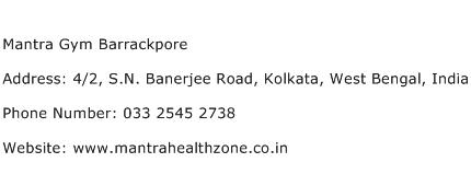 Mantra Gym Barrackpore Address Contact Number