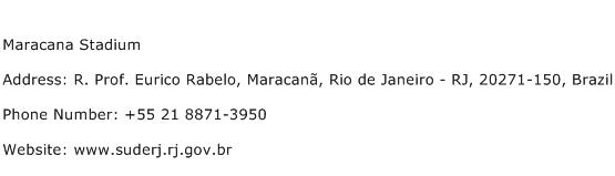 Maracana Stadium Address Contact Number