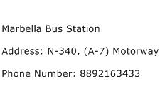 Marbella Bus Station Address Contact Number