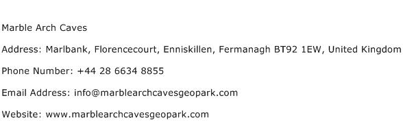 Marble Arch Caves Address Contact Number