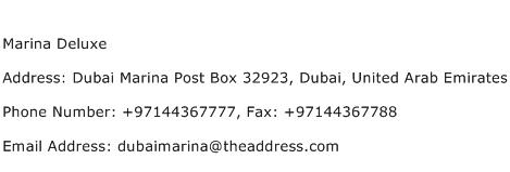 Marina Deluxe Address Contact Number