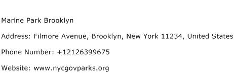 Marine Park Brooklyn Address Contact Number
