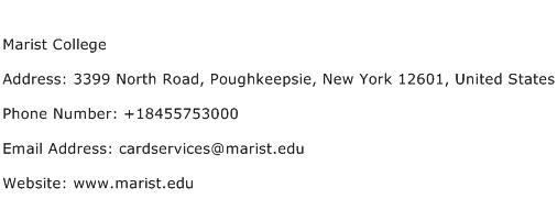 Marist College Address Contact Number