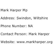 Mark Harper Mp Address Contact Number