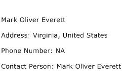 Mark Oliver Everett Address Contact Number