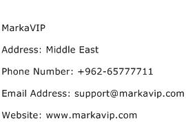 MarkaVIP Address Contact Number