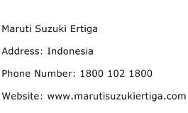Maruti Suzuki Ertiga Address Contact Number