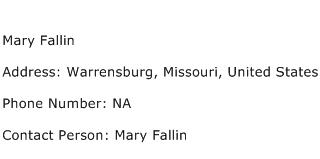 Mary Fallin Address Contact Number
