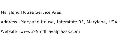 Maryland House Service Area Address Contact Number