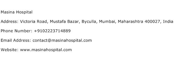 Masina Hospital Address Contact Number
