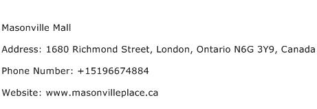 Masonville Mall Address Contact Number
