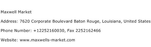 Maxwell Market Address Contact Number