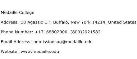Medaille College Address Contact Number