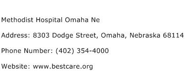 Methodist Hospital Omaha Ne Address Contact Number