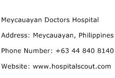 Meycauayan Doctors Hospital Address Contact Number