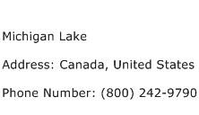 Michigan Lake Address Contact Number
