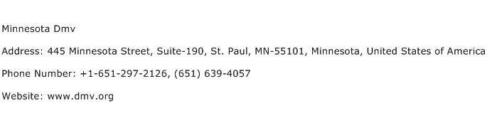 Minnesota Dmv Address Contact Number