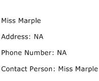 Miss Marple Address Contact Number
