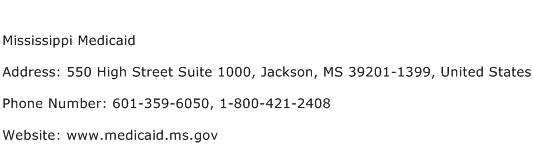 Mississippi Medicaid Address, Contact Number of Mississippi Medicaid