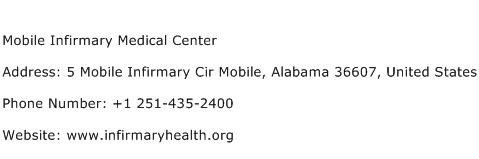 Mobile Infirmary Medical Center Address Contact Number